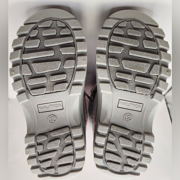 Nautica Girls Albermarle 2 Pink And Grey Iridescent Snow Boots Size 9 - Picture 8 of 16